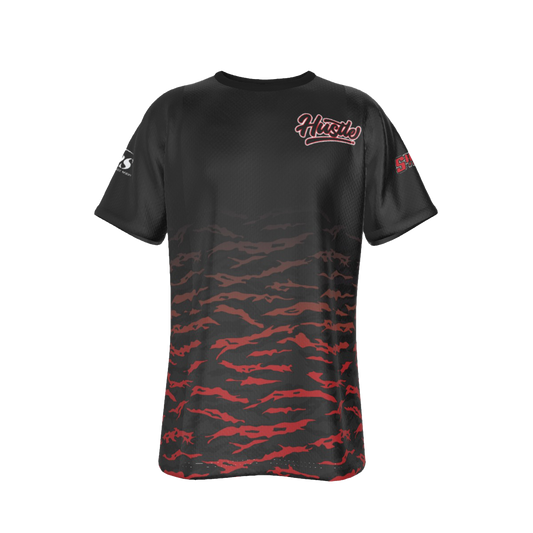 Hustle Red Tiger - Tech Tee