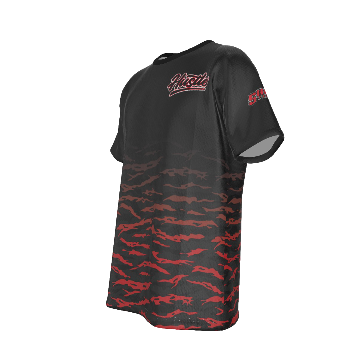 Hustle Red Tiger - Tech Tee